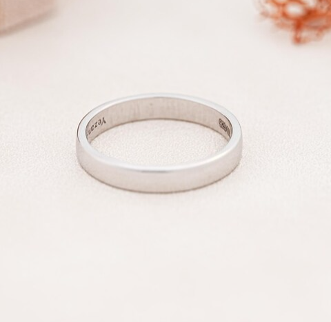 14K Solid Gold Wedding Unisex Band