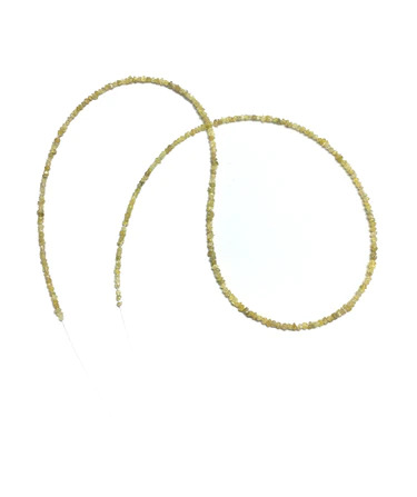 18 Ct Natural Loose Checker Cut Yellow Diamond Beads