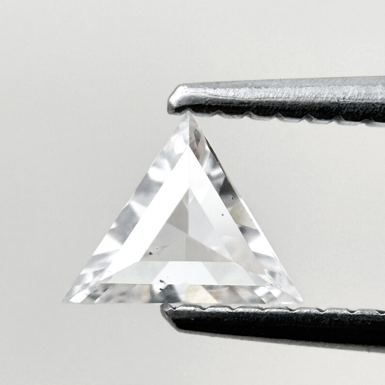 0.53 Ct Triangle Rose Cut White Natural Minimalist Diamond