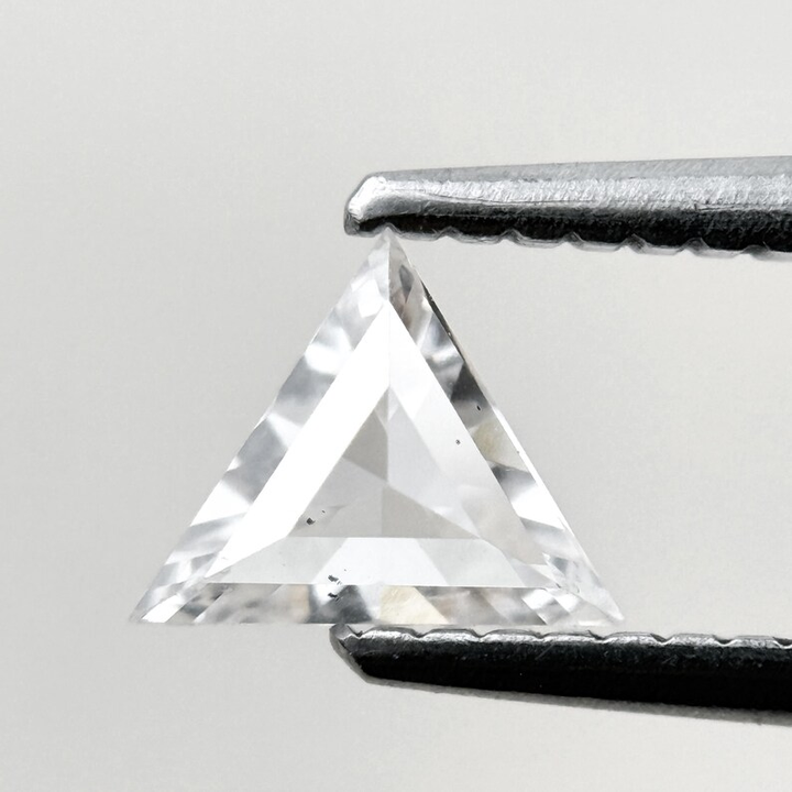 0.53 Ct Triangle Rose Cut White Natural Minimalist Diamond