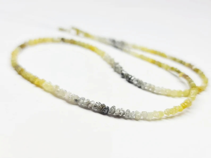 20 Ct Beads Checker Black & Yellow Natural Loose Diamond