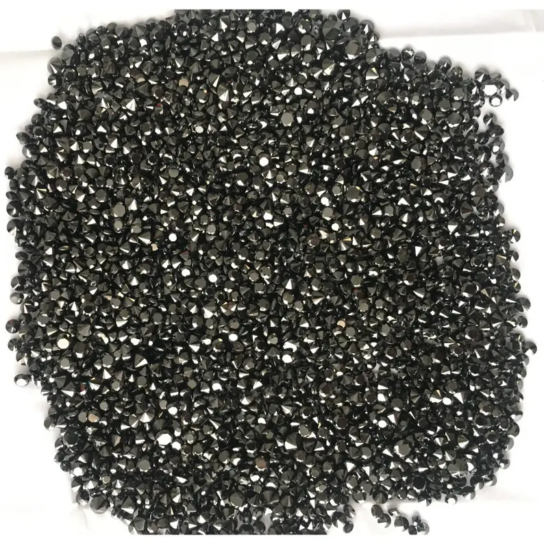 1.00 Ct, 1.15 To 1.20 MM Round Brilliant Cut Black Natural Loose Diamond