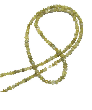 18 Inch Beads Checker Yellow Natural Loose Diamond