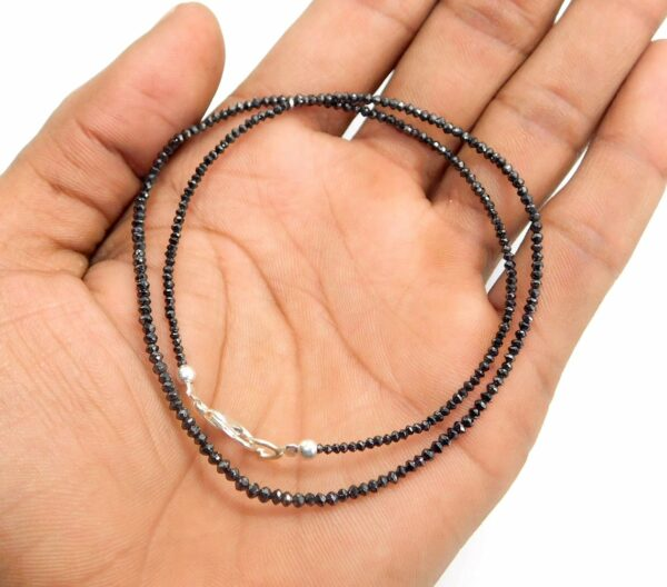 2-3 MM Beads Checker Cut Black Natural Loose Diamond