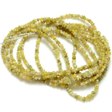 20 Ct Beads Checker Yellow Natural Loose Diamond