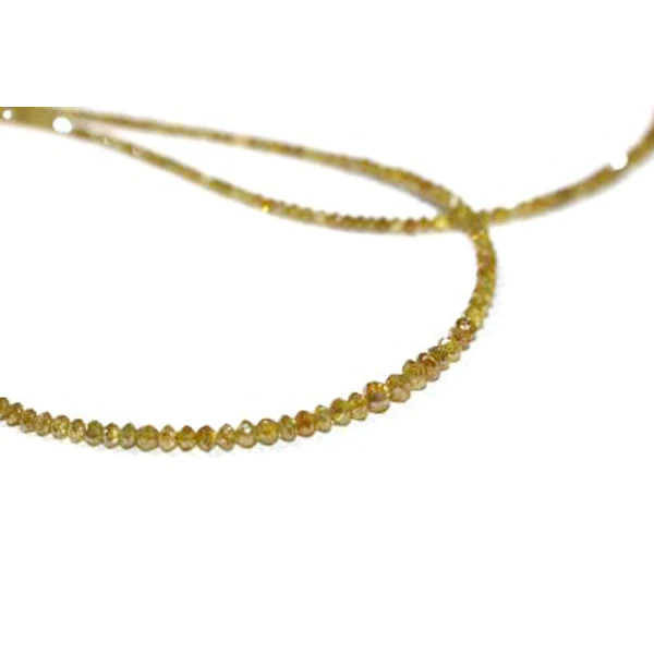 20 Ct Beads Checker Yellow Natural Loose Diamond