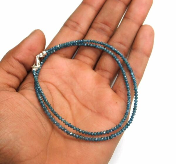 20 Ct Beads Uncut Fancy Blue Natural Loose Diamond