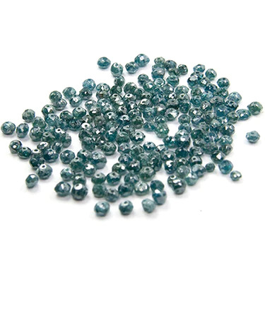 3 Ct Beads Uncut Blue Natural Loose Diamond