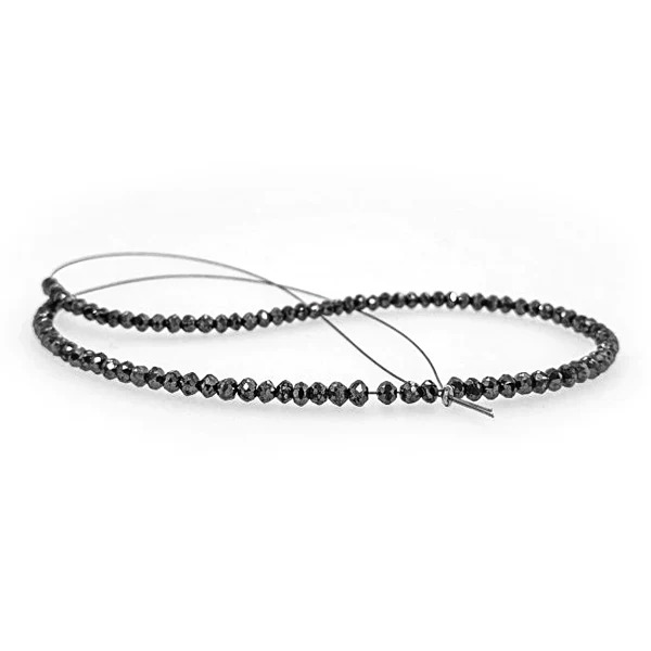 18 Ct Beads Uncut Black Natural Loose Diamond
