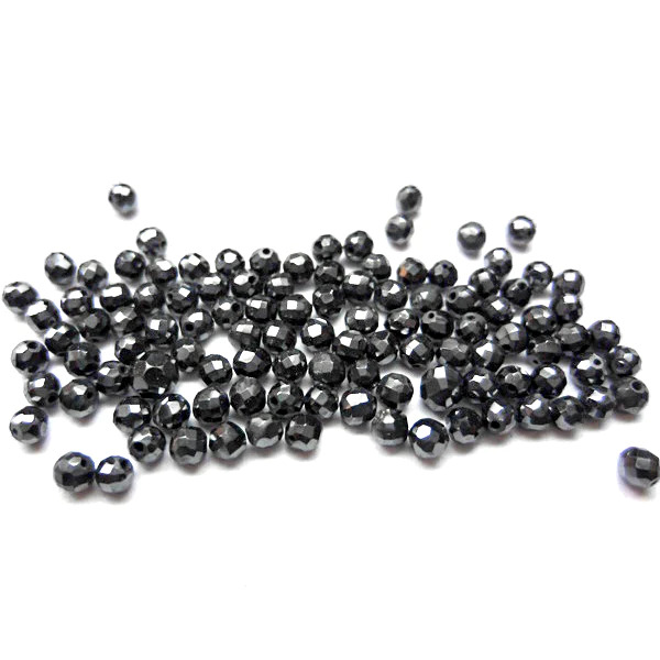 3 Ct Beads Uncut Black Natural Loose Diamond
