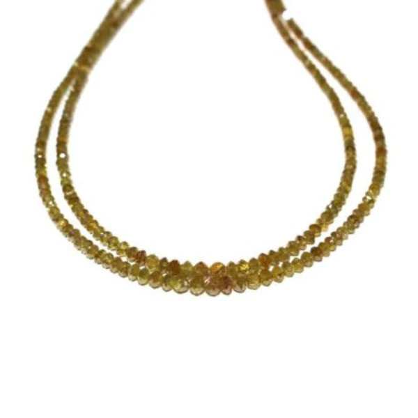 16 Inch Beads Checker Yellow Natural Loose Diamond
