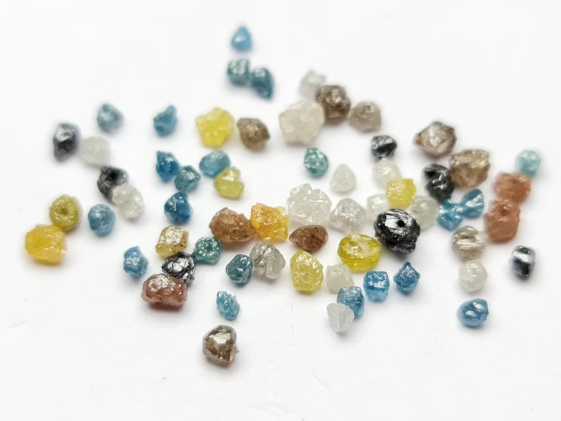 1.00 Ct Beads Checker Multi Natural Loose Diamond
