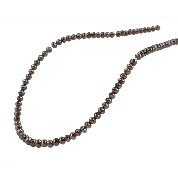 32 Ct Beads Checker Brown Natural Loose Diamond