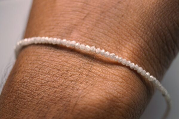 28 Ct Beads Checker White Natural Loose Diamond