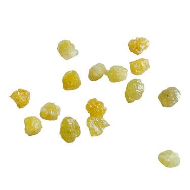 3 Ct Beads Checker Yellow Natural Loose Diamond
