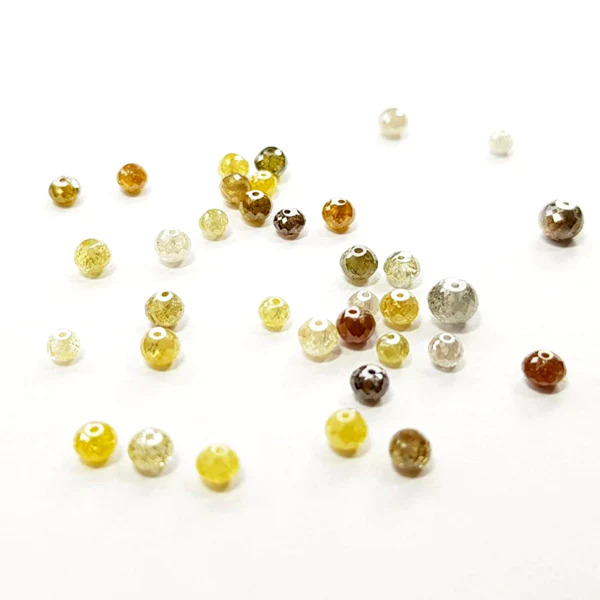 3 Ct Mixed Natural Loose Diamond Beads Checker Cut