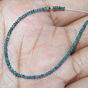 2 MM - 3 MM Beads Uncut Blue Natural Loose Diamond