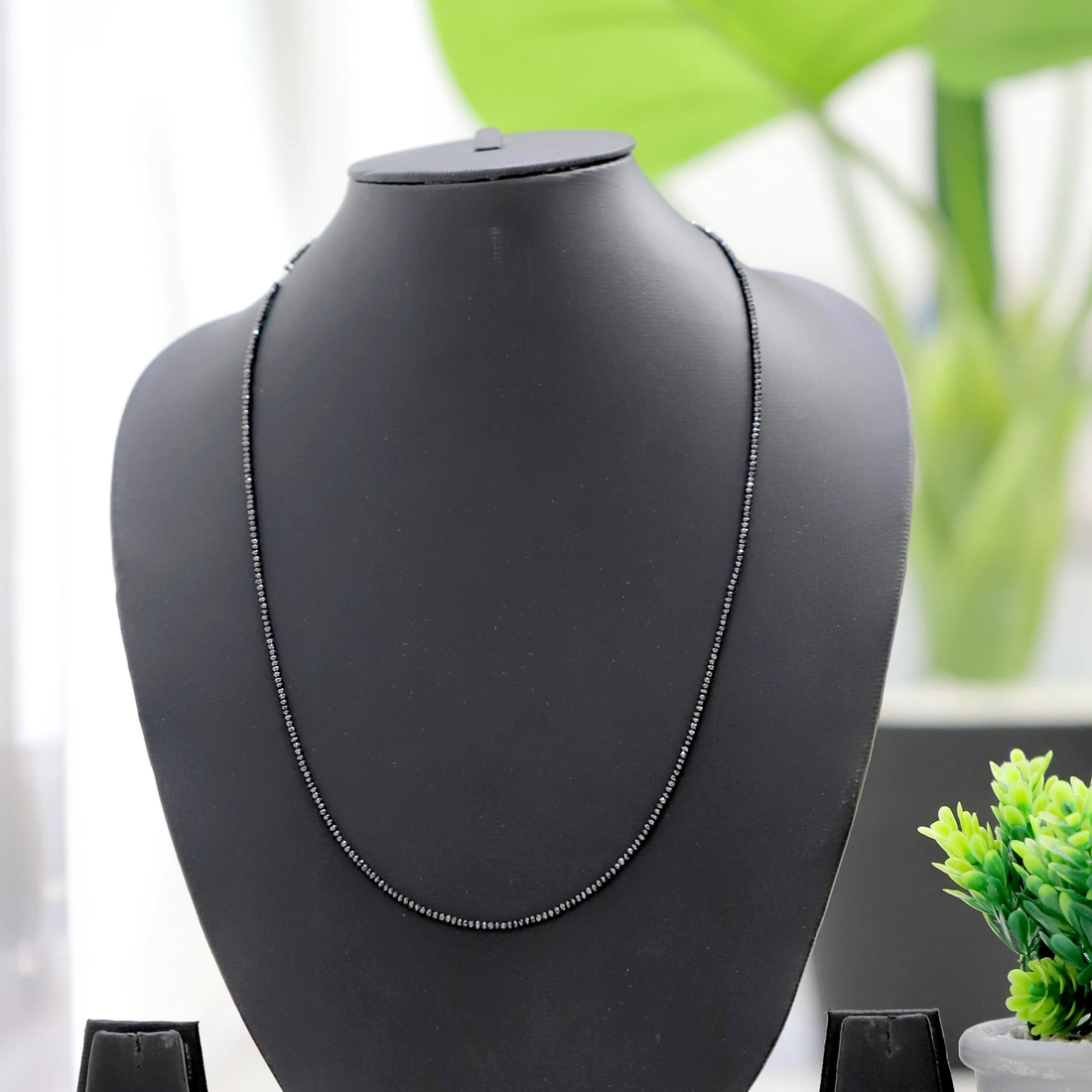 2 MM Beads Uncut Black Natural Loose Diamond