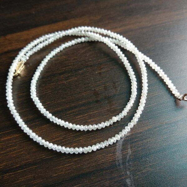 28 Ct Beads Checker White Natural Loose Diamond