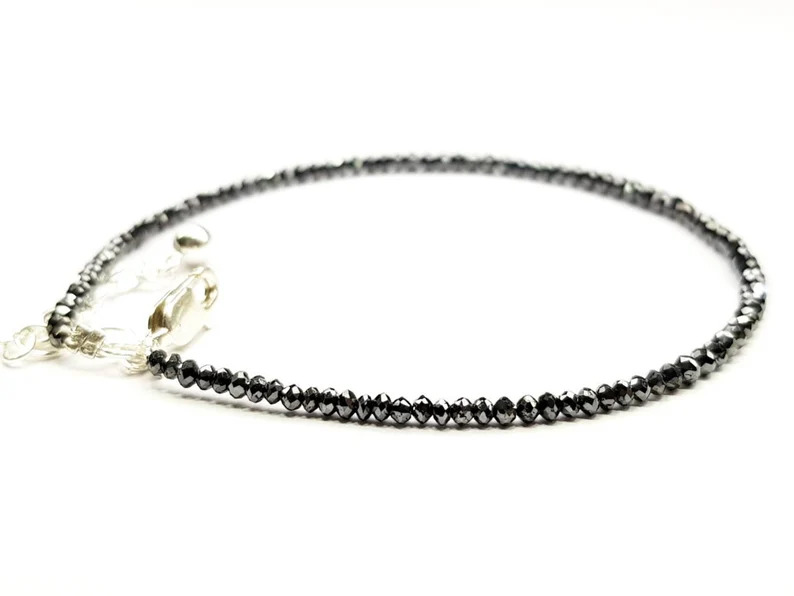 7 CT Black Beads Natural Loose Diamond Uncut Diamond Beads