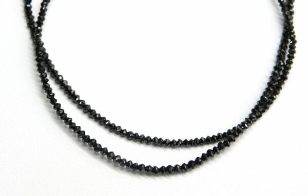 2-3 MM Beads Checker Cut Black Natural Loose Diamond