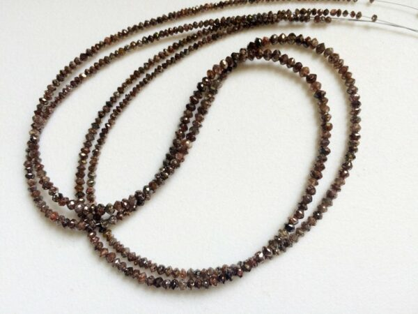 2-3 MM Beads Checker Brown Natural Loose Diamond