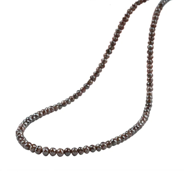 32 Ct Beads Checker Brown Natural Loose Diamond
