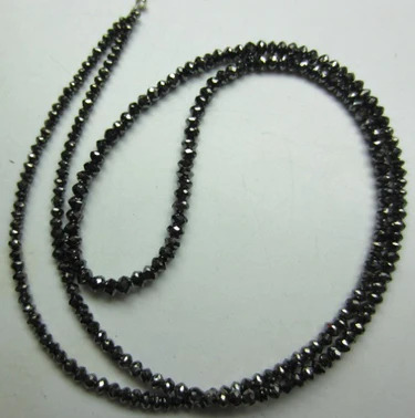 16 Ct Beads Uncut Black Natural Loose Diamond