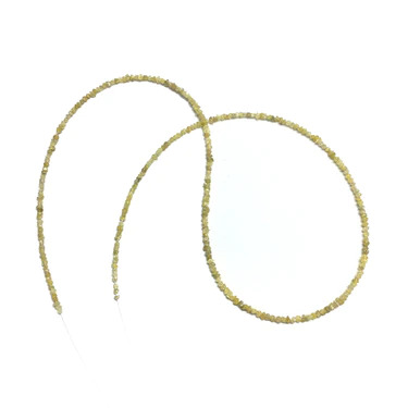 18 Ct Natural Loose Checker Cut Yellow Diamond Beads