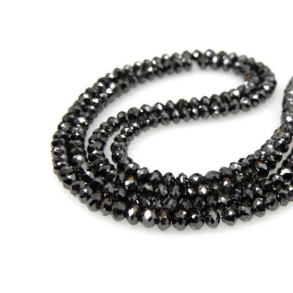 2 MM – 6 MM Beads Uncut Black Natural Loose Diamond