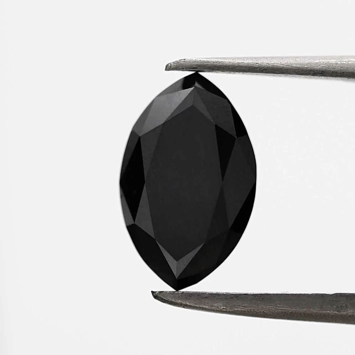 1.75 Ct Marquise Rose Cut Black Natural Fancy Diamond