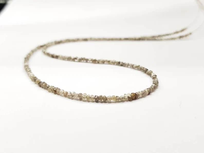 12.50 Ct Beads Checker Brown Natural Loose Diamond