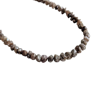 2 MM - 5 MM Beads Checker Brown Natural Loose Diamond