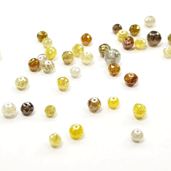 3 Ct Mixed Natural Loose Diamond Beads Checker Cut
