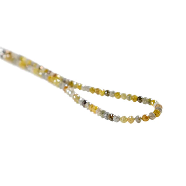 30 Inch Beads Checker Mixed Natural Fancy Diamond