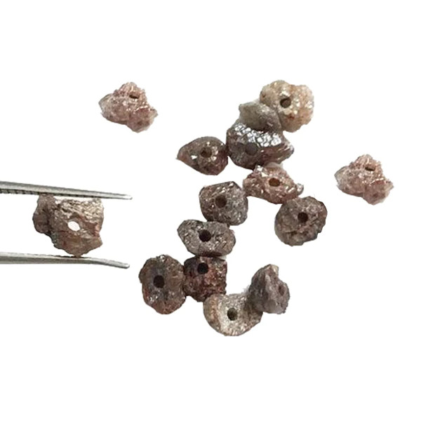 3 Ct Beads Checker Brown Natural Loose Diamond