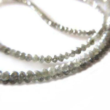 36 Ct Beads Checker Gray & White Natural Loose Diamond