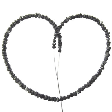 2 MM – 6 MM Beads Black Natural Uncut Loose Diamond