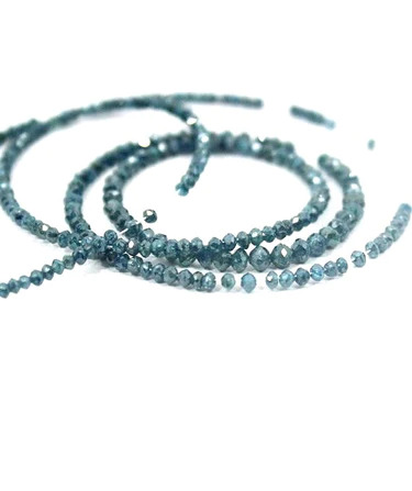 2 MM - 3 MM Beads Uncut Blue Natural Loose Diamond