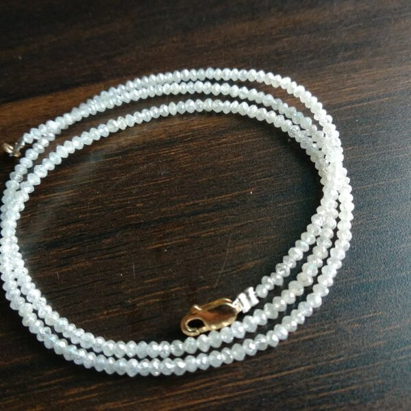 28 Ct Beads Checker White Natural Loose Diamond