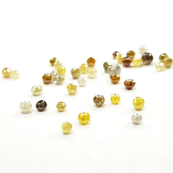 3 Ct Mixed Natural Loose Diamond Beads Checker Cut
