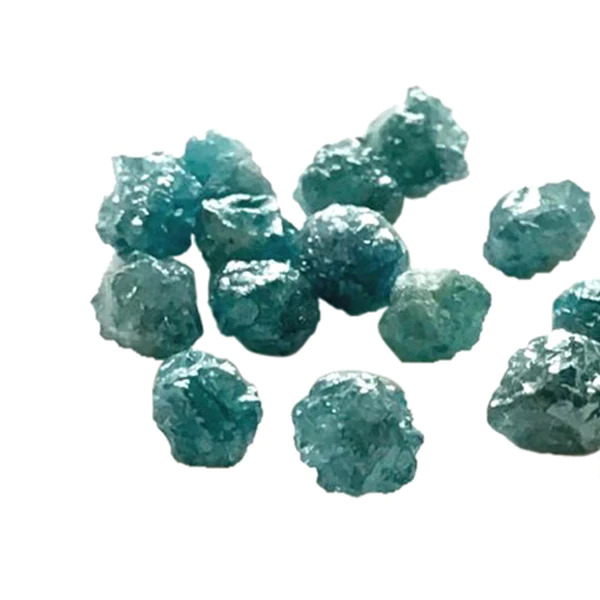 3 Ct Beads Checker Blue Natural Loose Diamond