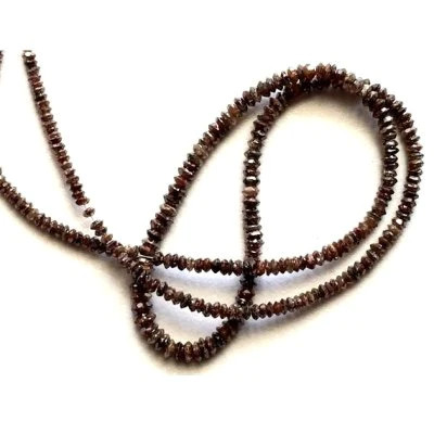 3 Carat Beads Checker Brown Natural Loose Diamond