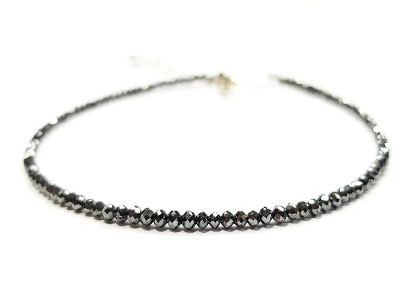 7 CT Black Beads Natural Loose Diamond Uncut Diamond Beads