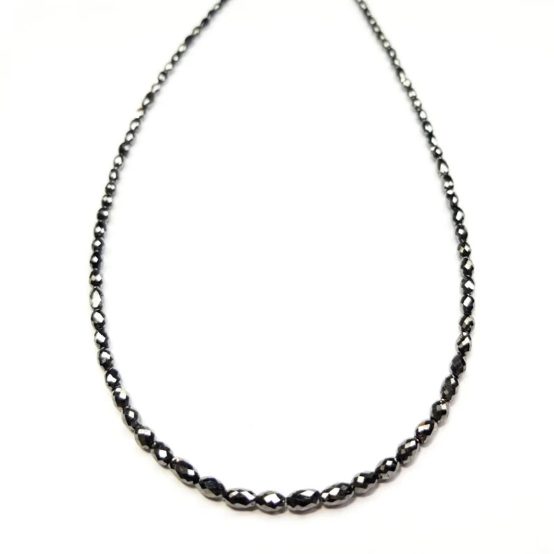 18.30 Ct Beads Uncut Black Natural Loose Diamond