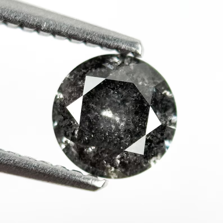 1.05 Ct Round Brilliant Cut Grey Natural Loose Diamond