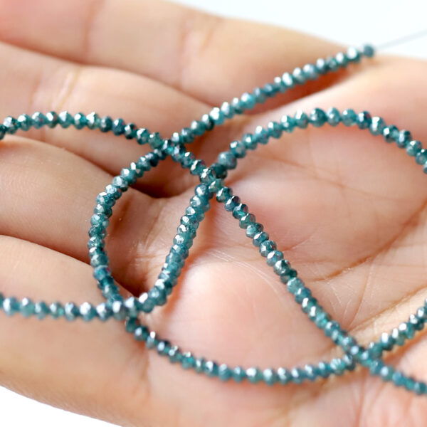 21 Ct Beads Uncut Blue Natural Loose Diamond