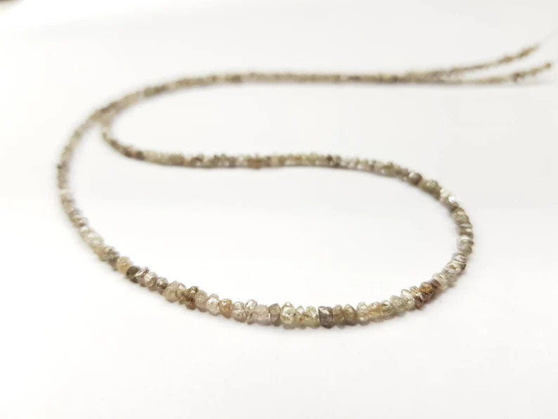 12.50 Ct Beads Checker Brown Natural Loose Diamond