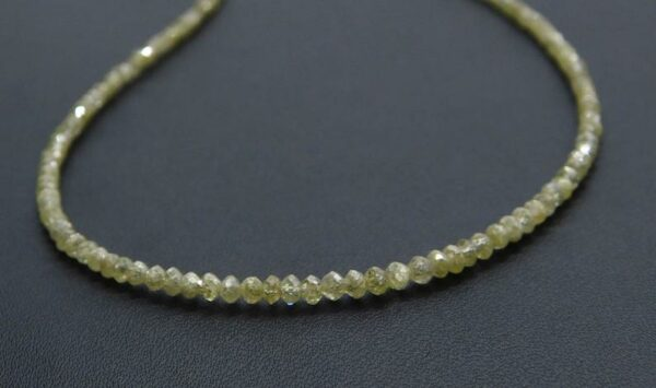 18 Ct Checker Yellow Natural Loose Diamond Beads