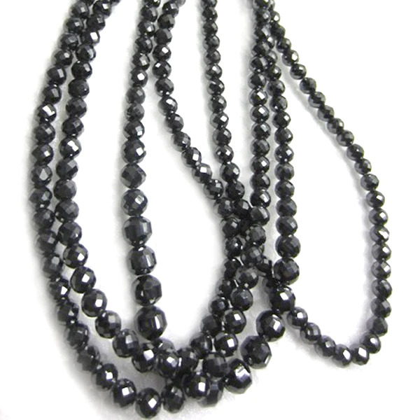 2 MM – 6 MM Beads Uncut Black Natural Loose Diamond
